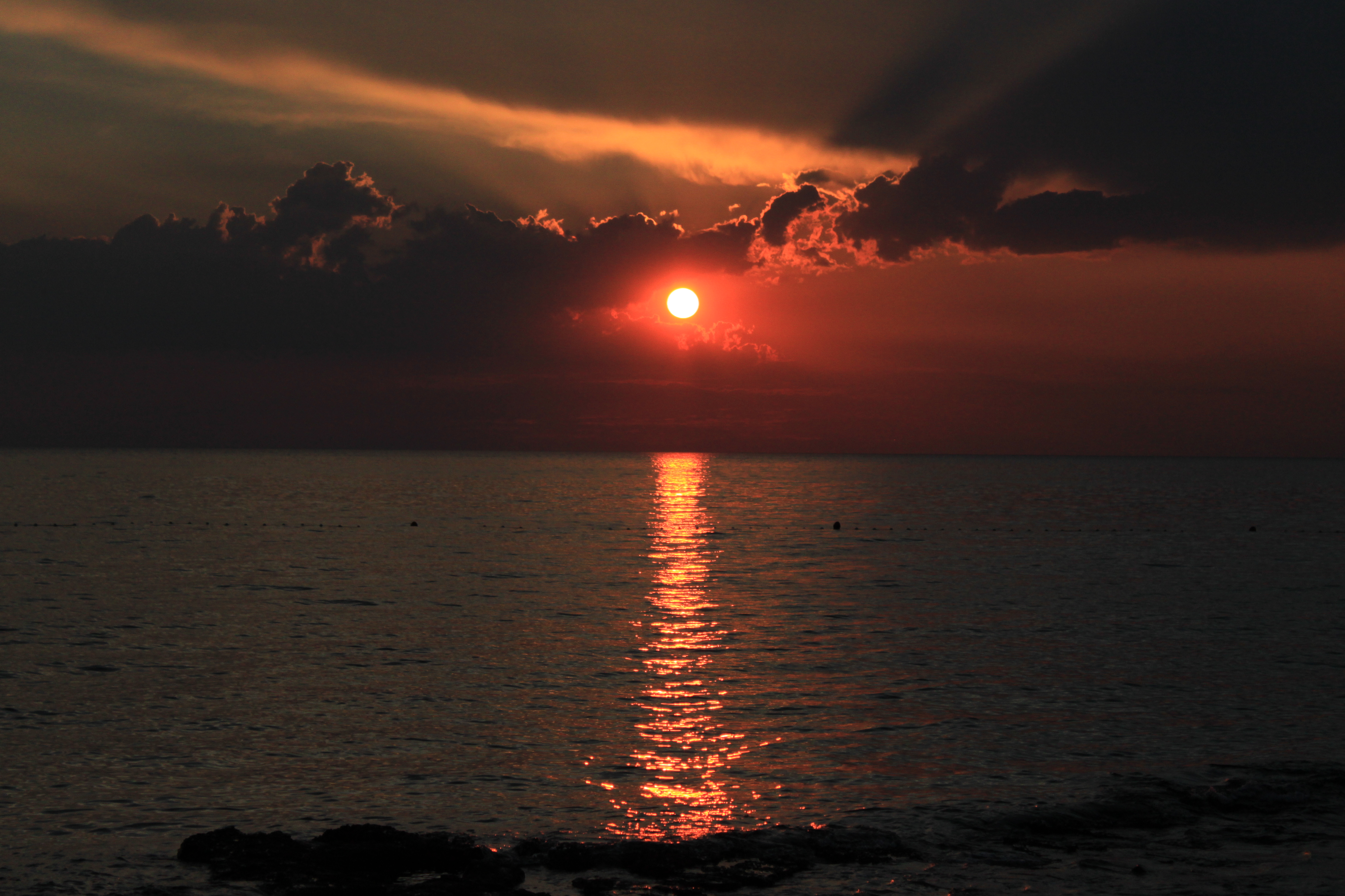 Sundown over Adriatic Sea